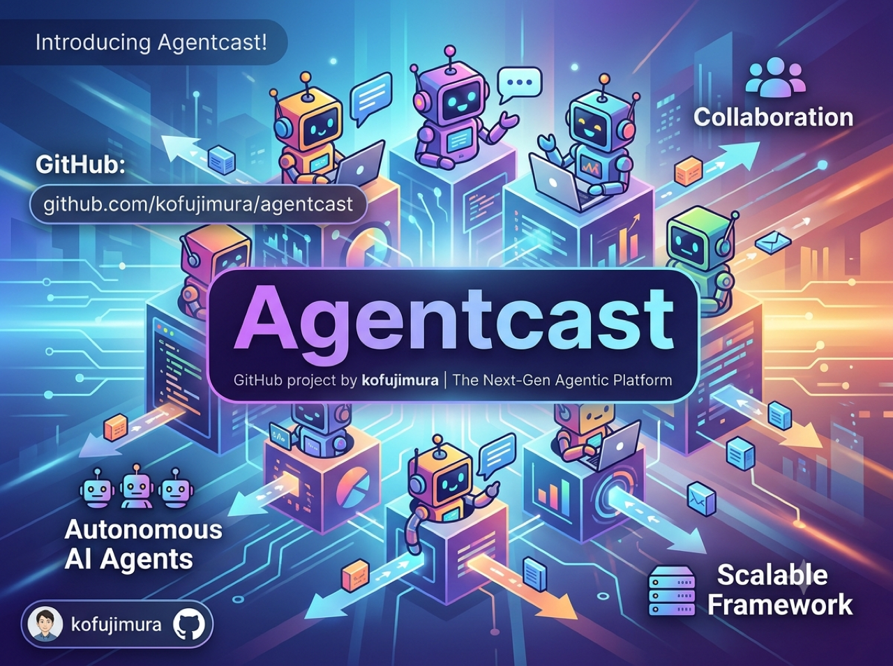 コーディングエージェントの作業をWebでライブ観戦できる「agentcast」を作った